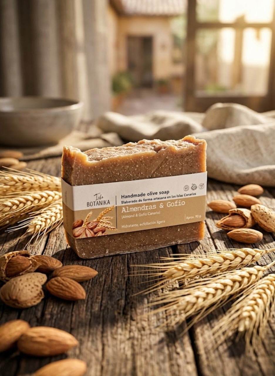 Jabón artesanal de Almendras y Gofio