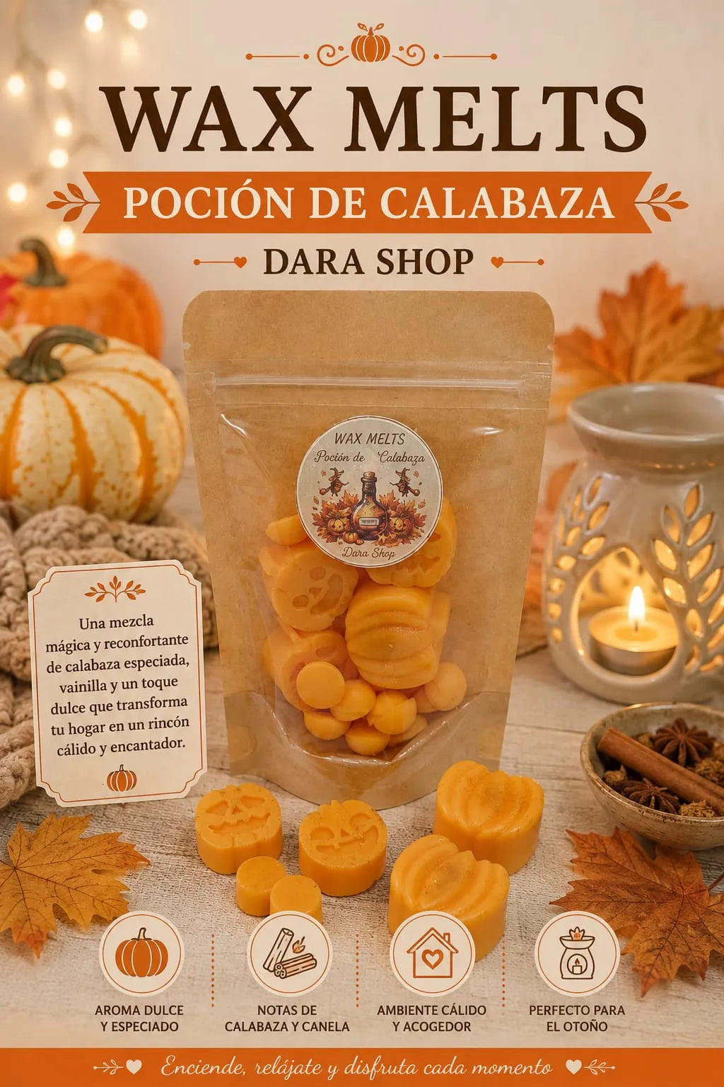 Wax Melts aroma poción de calabaza