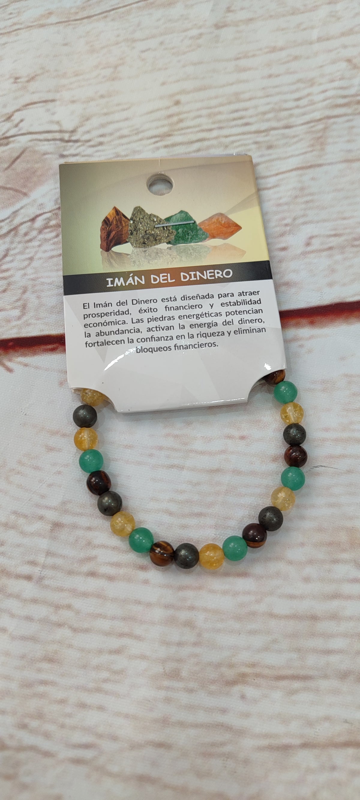 Pulsera de piedras imán del dinero