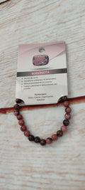 Pulsera de piedras rodonita