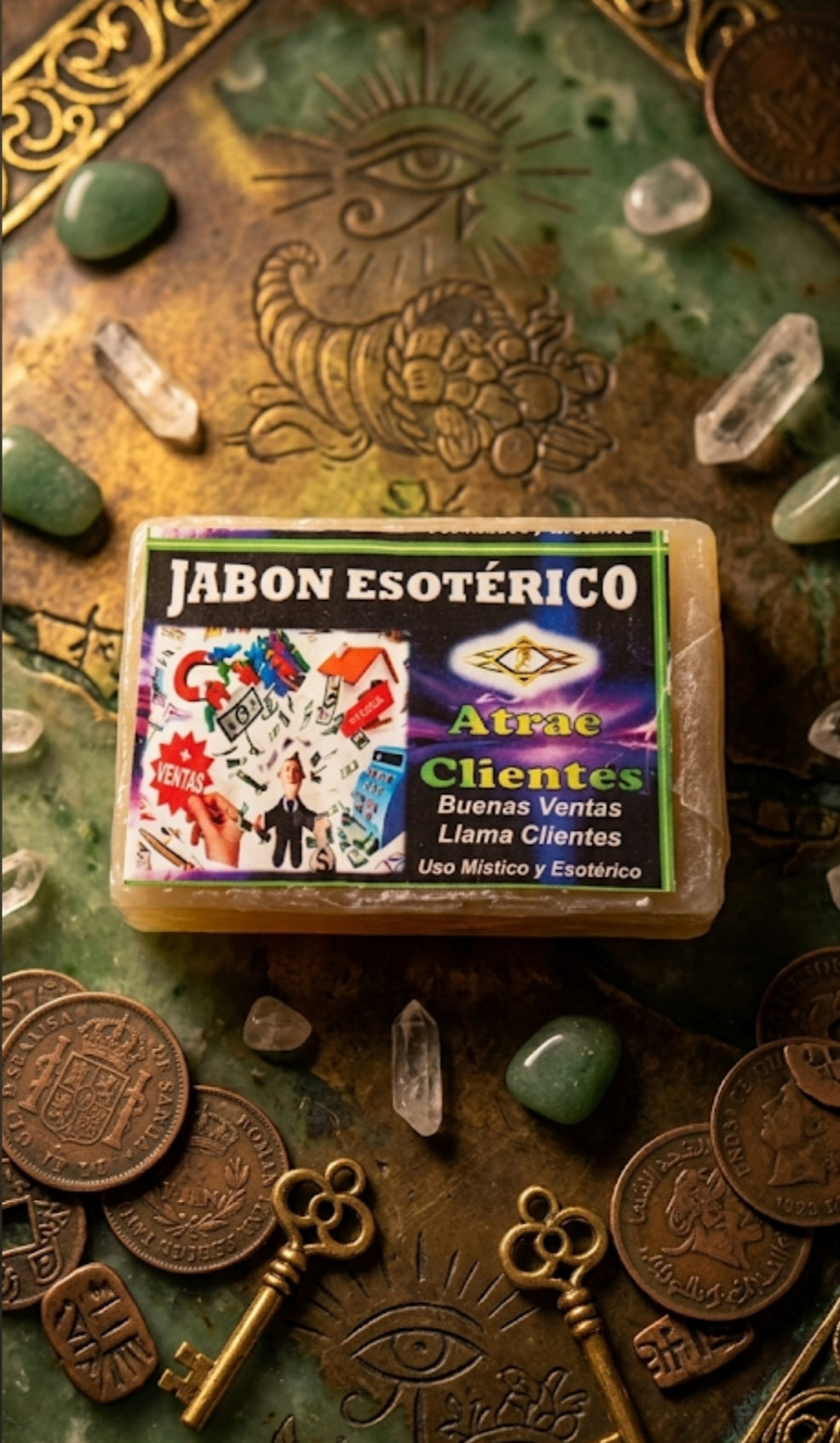Jabón esotérico atrae clientes