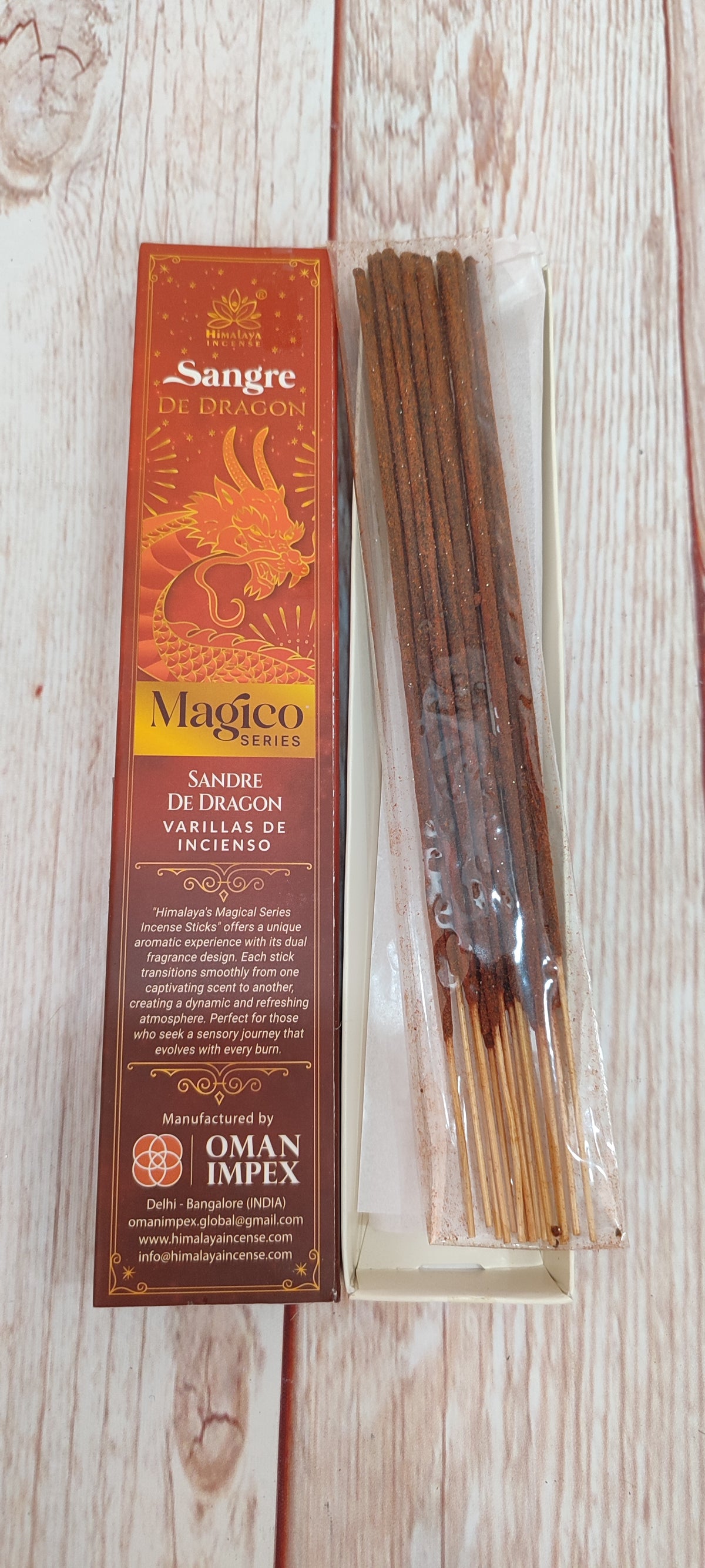 Varitas de incienso sangre de dragón