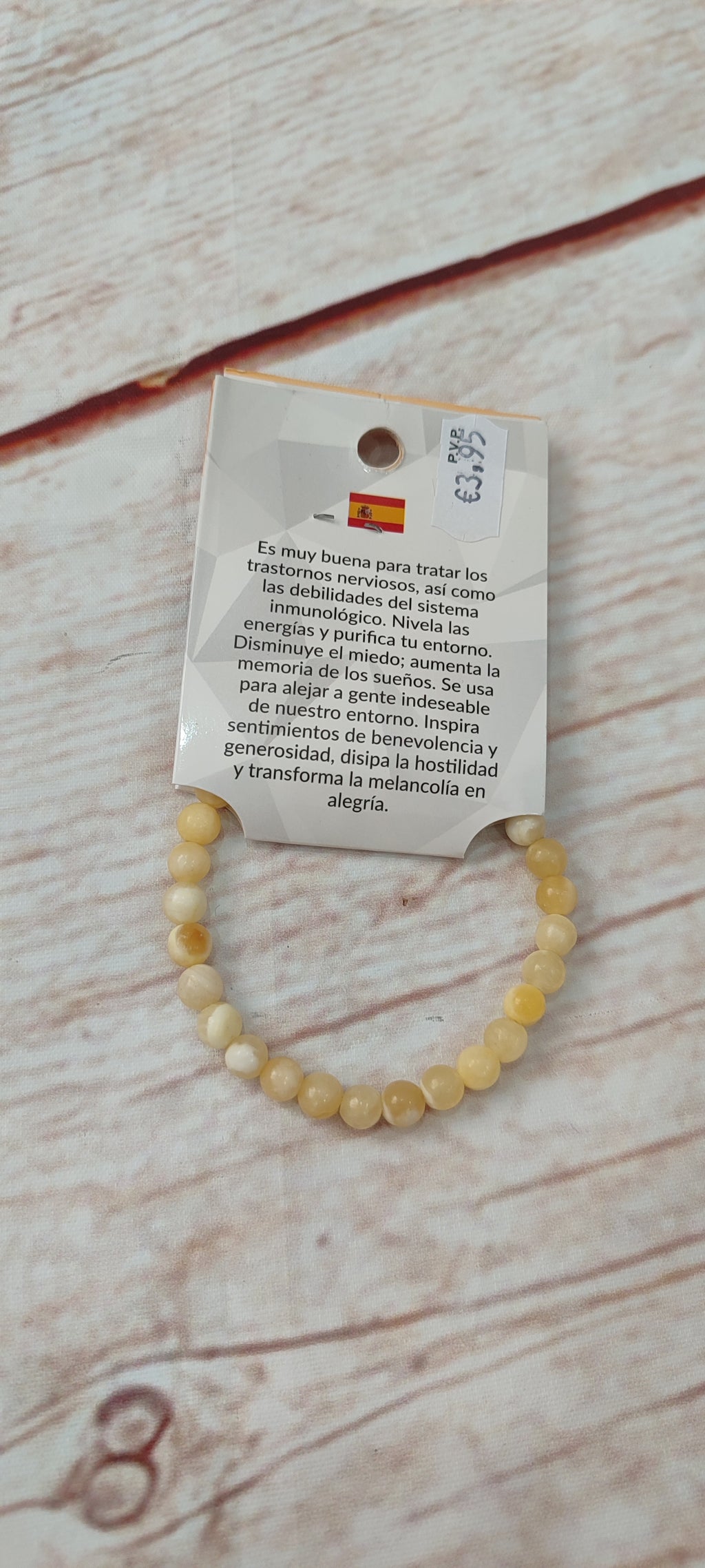 Pulsera mineral calcita
