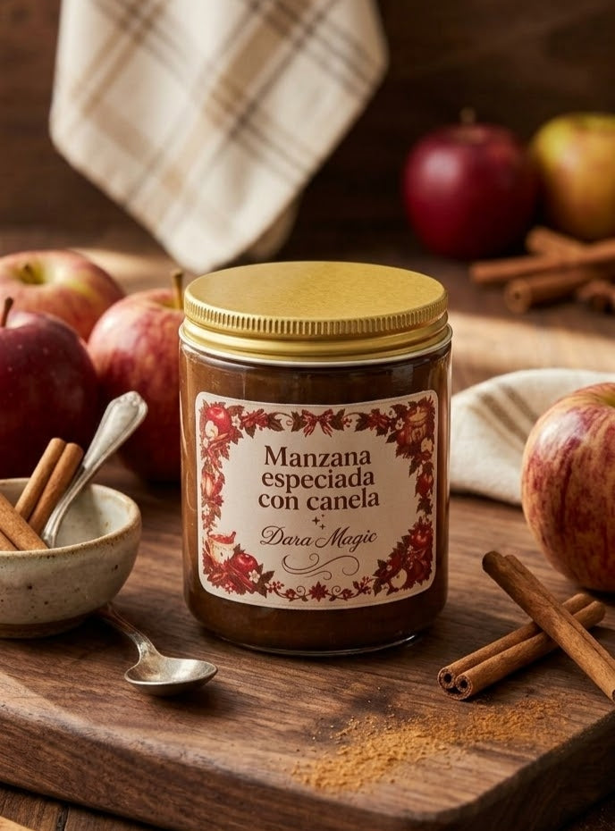 Vela aromática manzana especiada y canela