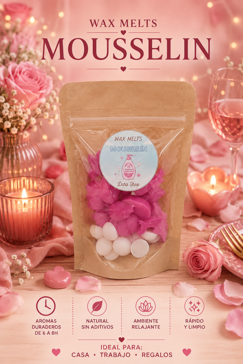 Wax Melts aroma mousselin