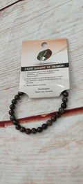 Pulsera de piedras jaspe sangre de dragon