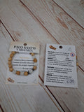 Pulsera palo santo y selenita