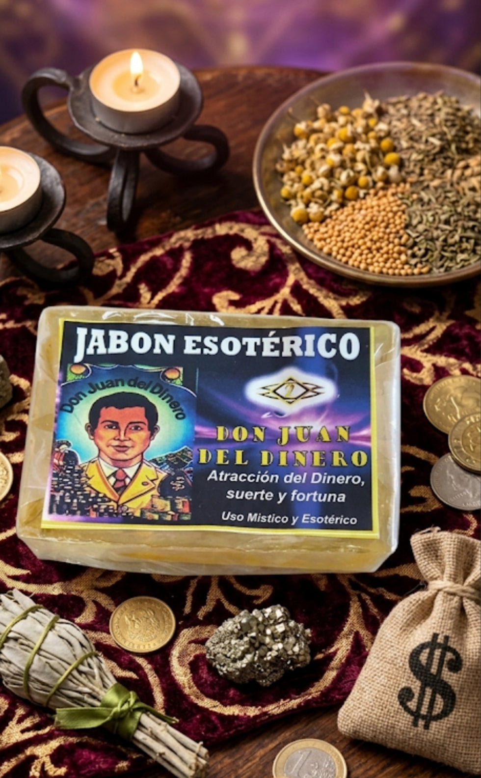 Jabón esotérico Don Juan del dinero