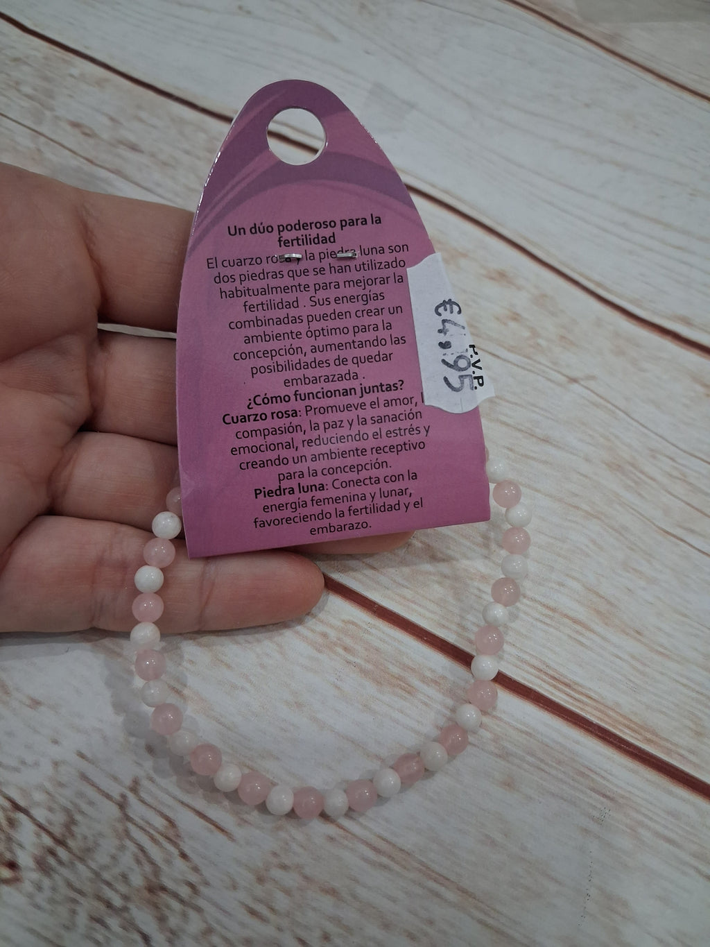 Pulsera de minerales para la fertilidad