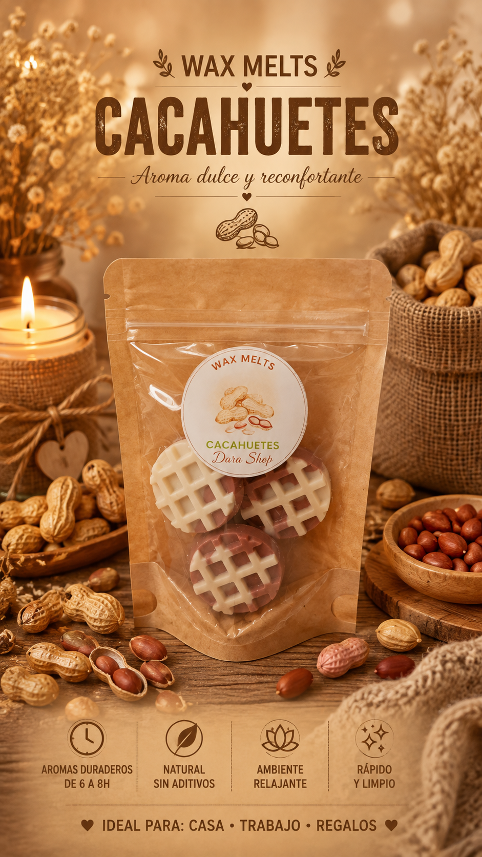 Wax Melts aroma cacahuete