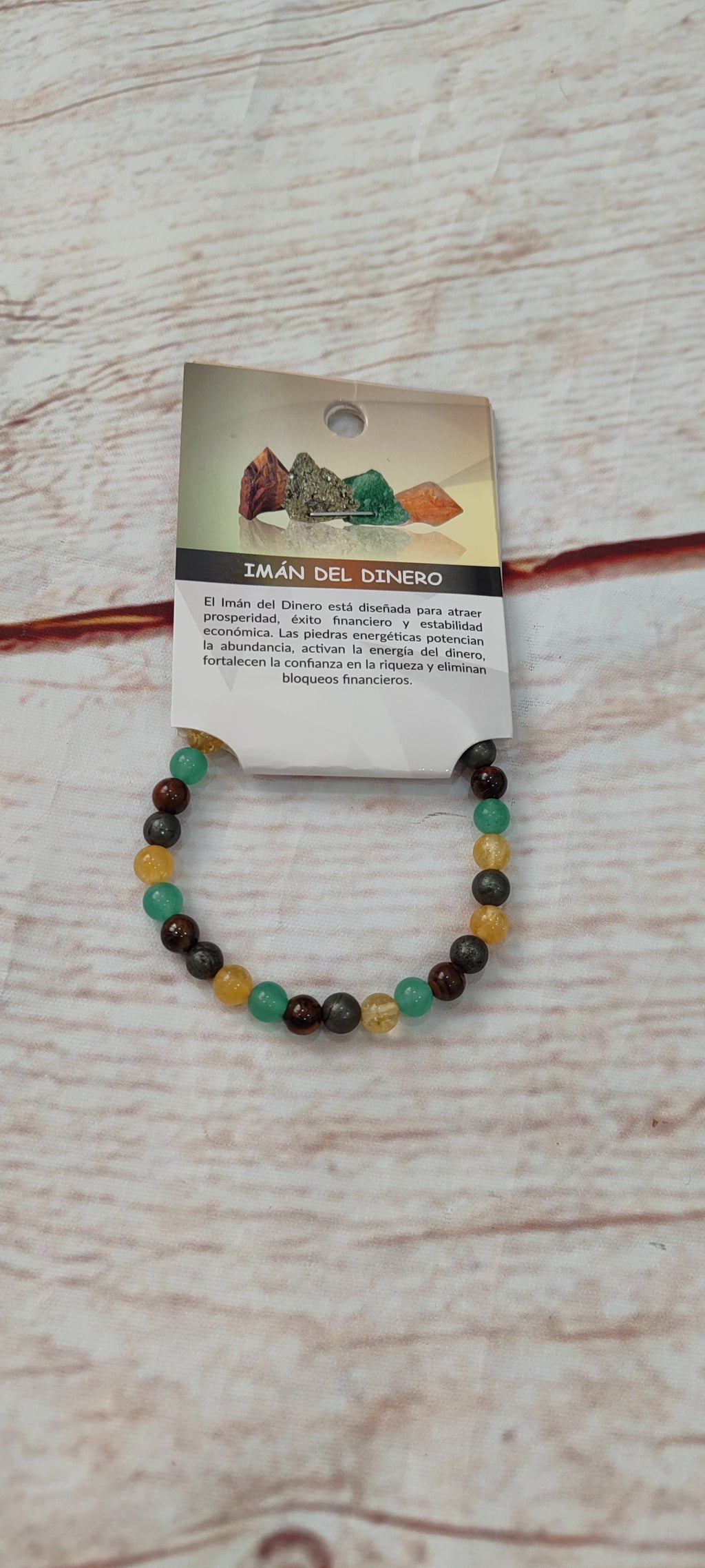 Pulsera de piedras imán del dinero