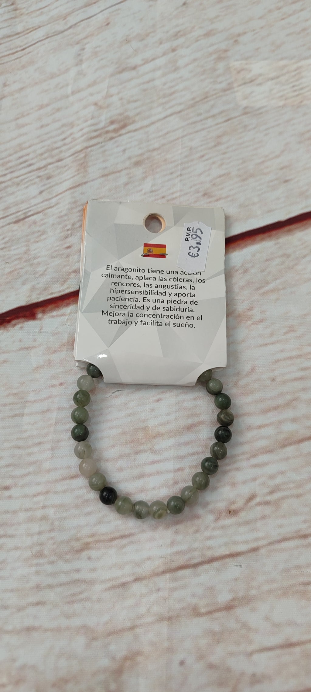 Pulsera de piedras aragonito