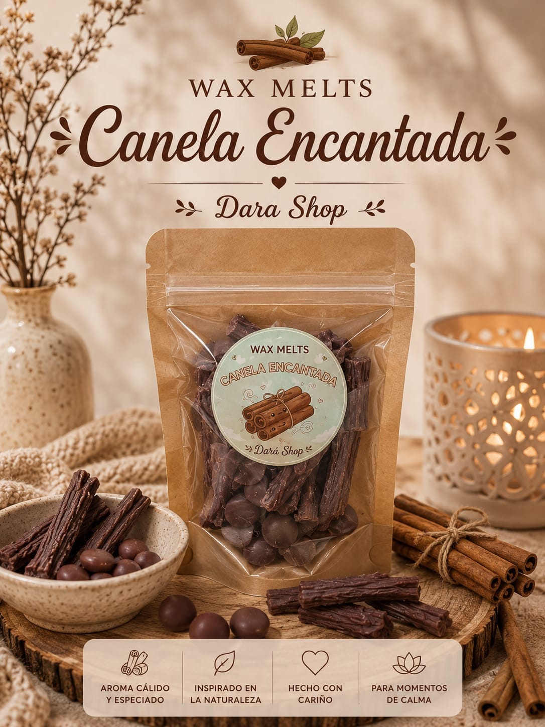 Wax Melts aroma canela encantada