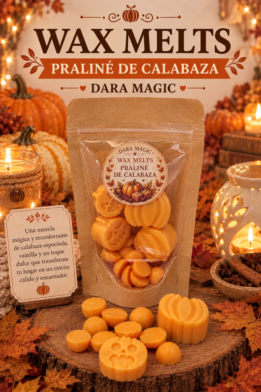 Wax Melts aroma Praliné de calabaza