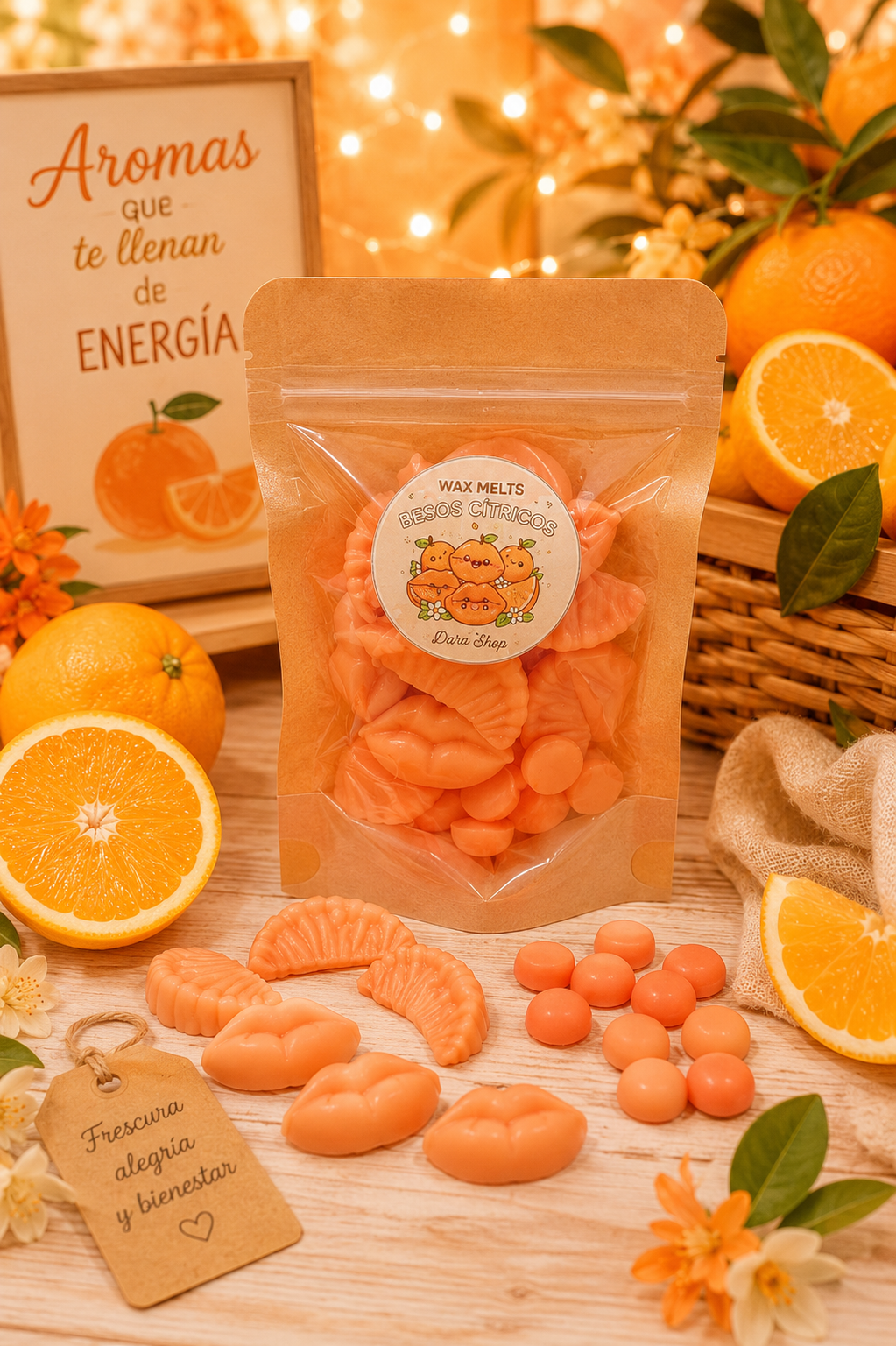 Wax Melts aroma besos cítricos