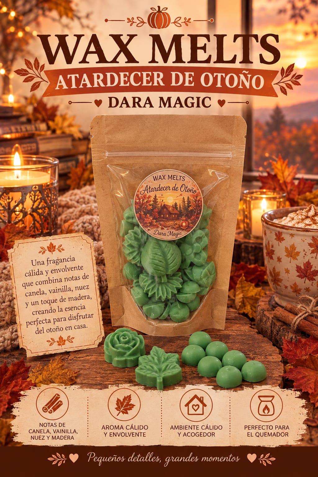 Wax Melts aroma atardecer de otoño