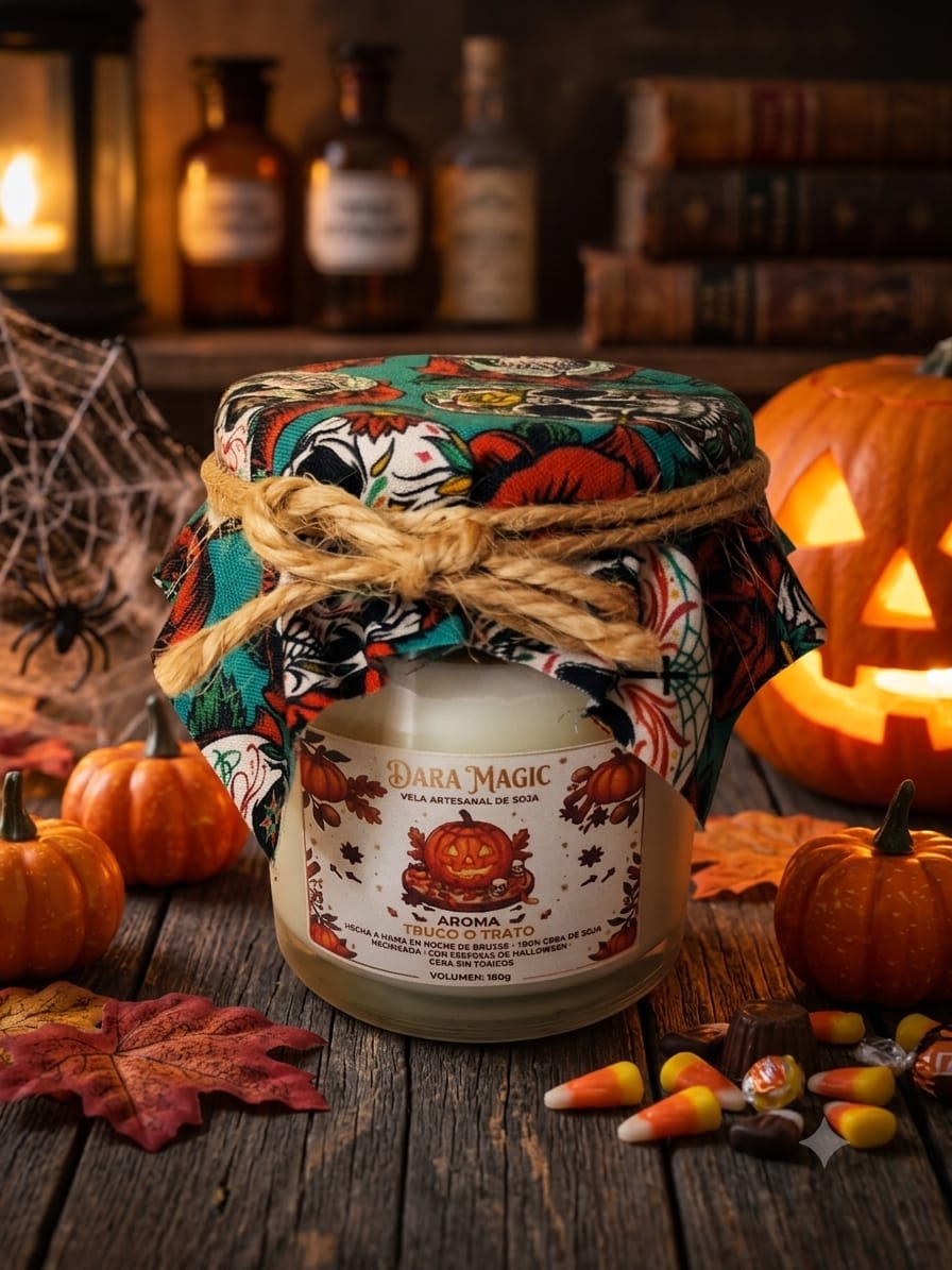 Vela aromática truco o trato