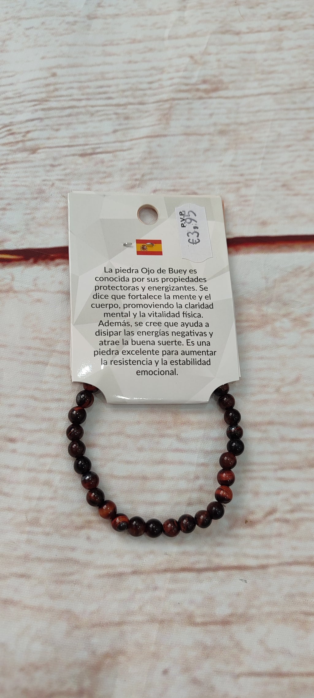 Pulsera de piedra ojo de buey