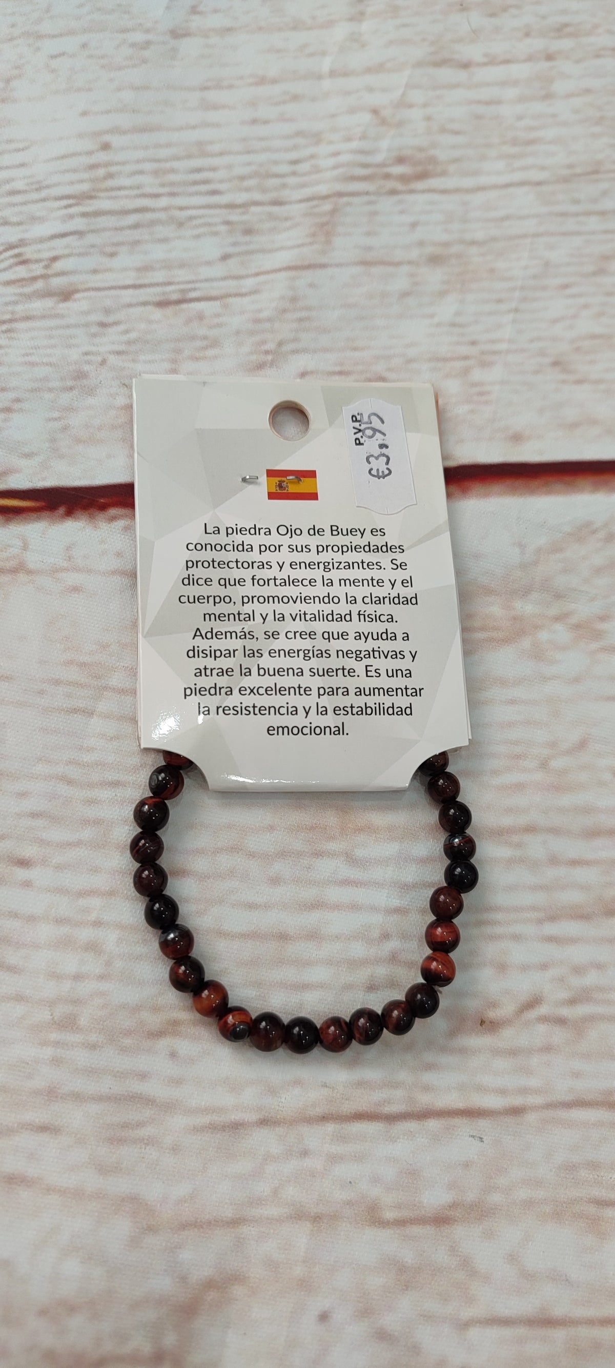 Pulsera de piedra ojo de buey